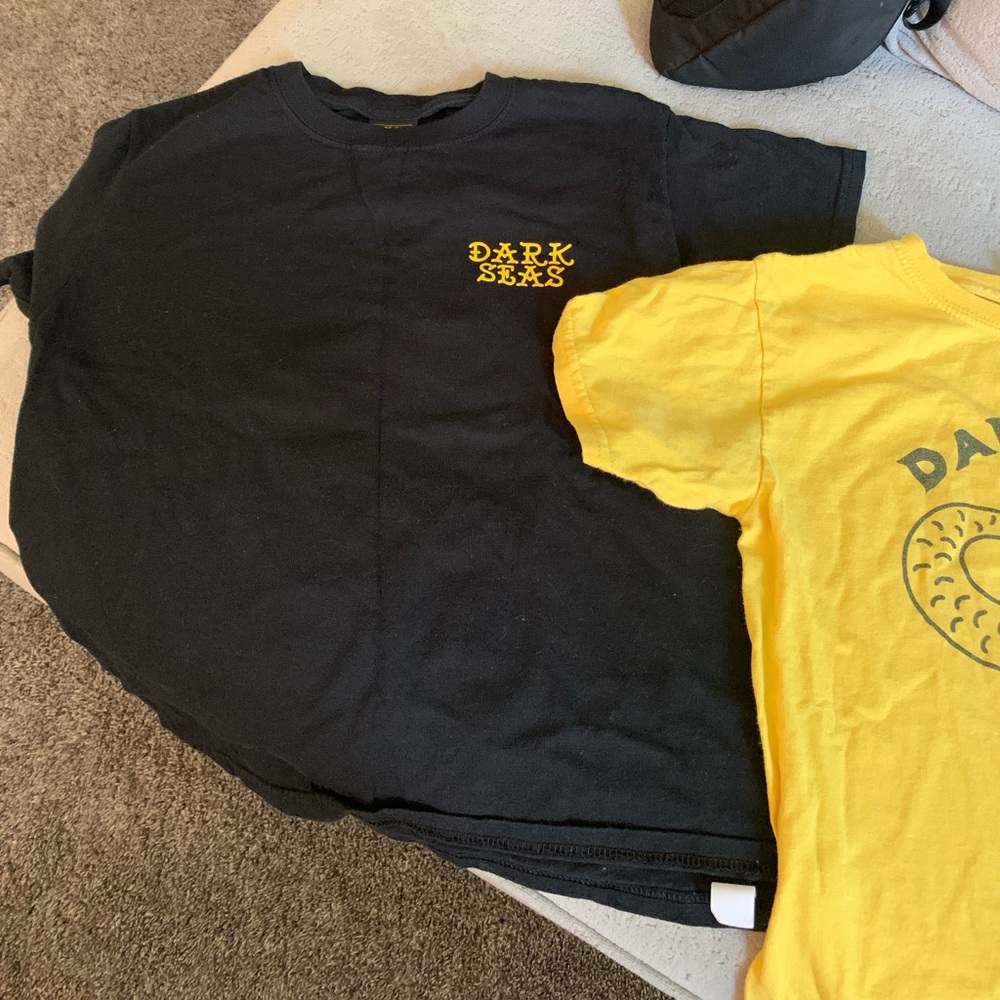 2 dark seas tees super cute and casual! Both size small.
